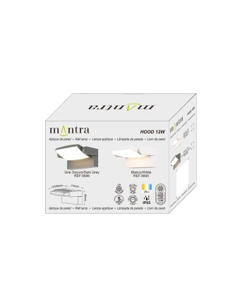 HOOD * APLIQUE LED 12W 3000K BLANCO